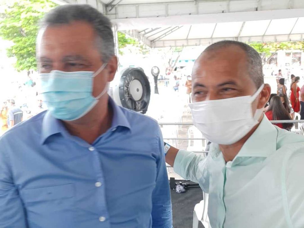 Camacã: Prefeito Paulo do Gás participa da visita do Governador Rui Costa em Mascote