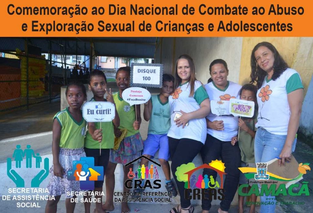 Dia Nacional de combate ao abuso e exploração infantil. 