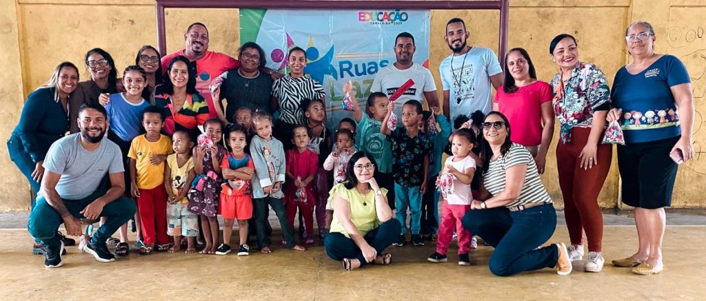 Camacã: Projeto Ruas de Lazer anima as crianças da Creche Rosalina Pinto