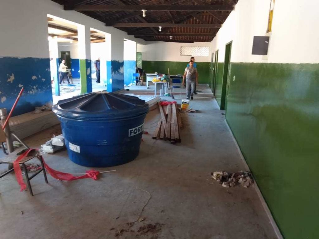 Camacã: Grupo Escolar Rui Barbosa de Jacareci recebe reforma geral