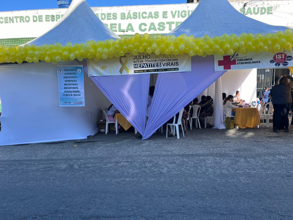 Camacã: Secretaria de Saúde promoveu o julho amarelo, mês de combate às Hepatites Virais e atendeu centenas de pessoas